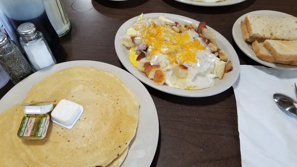 The Billy Bob Plus Pancakes and Bacon